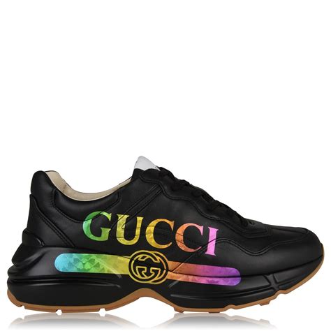 black gucci trainers|Gucci trainers flannels.